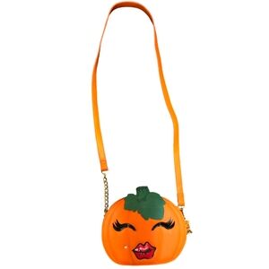 NWT Betsey Johnson Kitsch Pumpkin Crossbody Bag